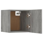vidaXL Set dulap TV montat pe perete, gri sonoma, lemn prelucrat vidaXL Set dulap TV montat pe perete, gri sonoma, lemn prelucrat
