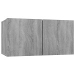 vidaXL Comode TV, 8 buc., gri sonoma, 60x30x30 cm, lemn prelucrat