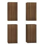 vidaXL Dulapuri TV, 4 buc., stejar maro, 30,5x30x60 cm, lemn prelucrat