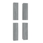 vidaXL Comode TV, 4 buc., gri sonoma, 30,5x30x110 cm, lemn prelucrat