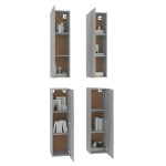 vidaXL Comode TV, 4 buc., gri sonoma, 30,5x30x110 cm, lemn prelucrat