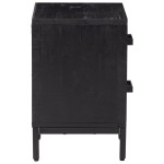 vidaXL Noptiere, 2 buc., negru, 36x30x45 cm, lemn masiv de pin vidaXL Noptiere, 2 buc., negru, 36x30x45 cm, lemn masiv de pin