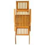 vidaXL Șezlonguri de exterior cu taburete, 2 buc., lemn masiv acacia vidaXL Șezlonguri de exterior cu taburete, 2 buc., lemn masiv acacia