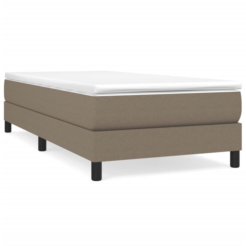 vidaXL Cadru de pat fără saltea Taupe 80x200 cm țesătură