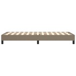 vidaXL Cadru de pat fără saltea Taupe 80x200 cm țesătură