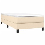 vidaXL Cadru de pat fără saltea cremă 80x200 cm țesătură