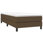vidaXL Cadru de pat fără saltea, maro închis, 90x190 cm, textil vidaXL Cadru de pat fără saltea, maro închis, 90x190 cm, textil