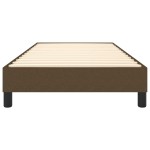 vidaXL Cadru de pat fără saltea, maro închis, 90x190 cm, textil vidaXL Cadru de pat fără saltea, maro închis, 90x190 cm, textil