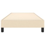 vidaXL Cadru de pat fără saltea cremă 90x190 cm țesătură