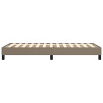 vidaXL Cadru de pat fără saltea Taupe 90x200 cm țesătură