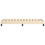 vidaXL Cadru de pat fără saltea cremă 90x200 cm țesătură