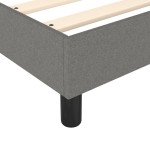vidaXL Cadru de pat fără saltea, gri închis, 100x200 cm, textil