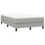 vidaXL Cadru de pat fără saltea, gri deschis, 120x200 cm, textil
