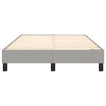vidaXL Cadru de pat fără saltea, gri deschis, 120x200 cm, textil