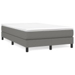 vidaXL Cadru de pat fără saltea, gri închis, 120x200 cm, textil