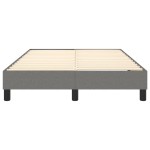 vidaXL Cadru de pat fără saltea, gri închis, 120x200 cm, textil