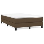 vidaXL Cadru de pat fără saltea, maro închis, 120x200 cm, textil vidaXL Cadru de pat fără saltea, maro închis, 120x200 cm, textil