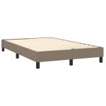 vidaXL Cadru de pat fără saltea, gri taupe, 120x200 cm, textil vidaXL Cadru de pat fără saltea, gri taupe, 120x200 cm, textil
