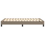 vidaXL Cadru de pat fără saltea, gri taupe, 120x200 cm, textil vidaXL Cadru de pat fără saltea, gri taupe, 120x200 cm, textil