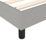 vidaXL Cadru de pat fără saltea, gri deschis, 140x190 cm, textil