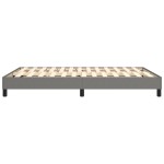 vidaXL Cadru de pat fără saltea, gri închis, 140x190 cm, textil