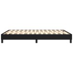 vidaXL Cadru de pat fără saltea, negru, 140x190 cm, textil