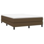 vidaXL Cadru de pat fără saltea, maro închis, 140x200 cm, textil