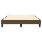 vidaXL Cadru de pat fără saltea, maro închis, 140x200 cm, textil