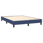 vidaXL Cadru de pat fără saltea, albastru, 140x190 cm, textil