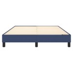 vidaXL Cadru de pat fără saltea, albastru, 140x190 cm, textil