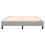 vidaXL Cadru de pat fără saltea, gri deschis, 140x200 cm, textil