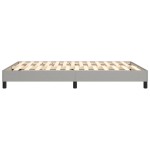 vidaXL Cadru de pat fără saltea, gri deschis, 140x200 cm, textil
