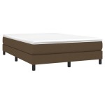 vidaXL Cadru de pat fără saltea, maro închis, 140x200 cm, textil vidaXL Cadru de pat fără saltea, maro închis, 140x200 cm, textil