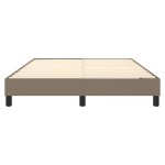 vidaXL Cadru de pat fără saltea, gri taupe, 140x200 cm, textil
