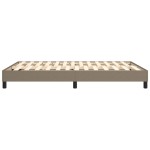 vidaXL Cadru de pat fără saltea, gri taupe, 140x200 cm, textil