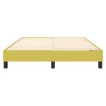 vidaXL Cadru de pat cu arcuri, verde, 140x200 cm, textil