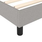 vidaXL Cadru de pat fără saltea, gri deschis, 160x200 cm, textil