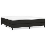 vidaXL Cadru de pat fără saltea, negru, 160x200 cm, textil vidaXL Cadru de pat fără saltea, negru, 160x200 cm, textil