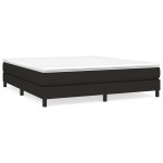 vidaXL Cadru de pat fără saltea, negru, 180x200 cm, textil vidaXL Cadru de pat fără saltea, negru, 180x200 cm, textil