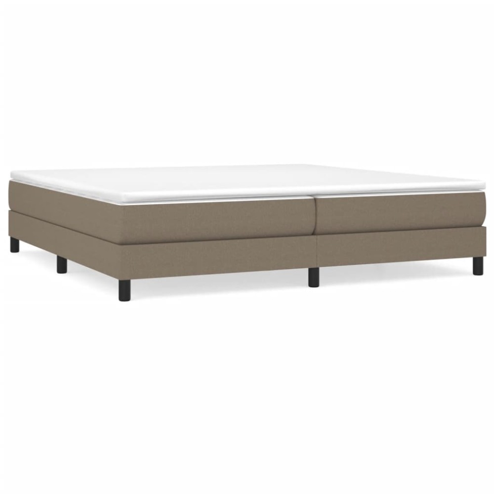 vidaXL Cadru de pat fără saltea, gri taupe, 200x200 cm, textil