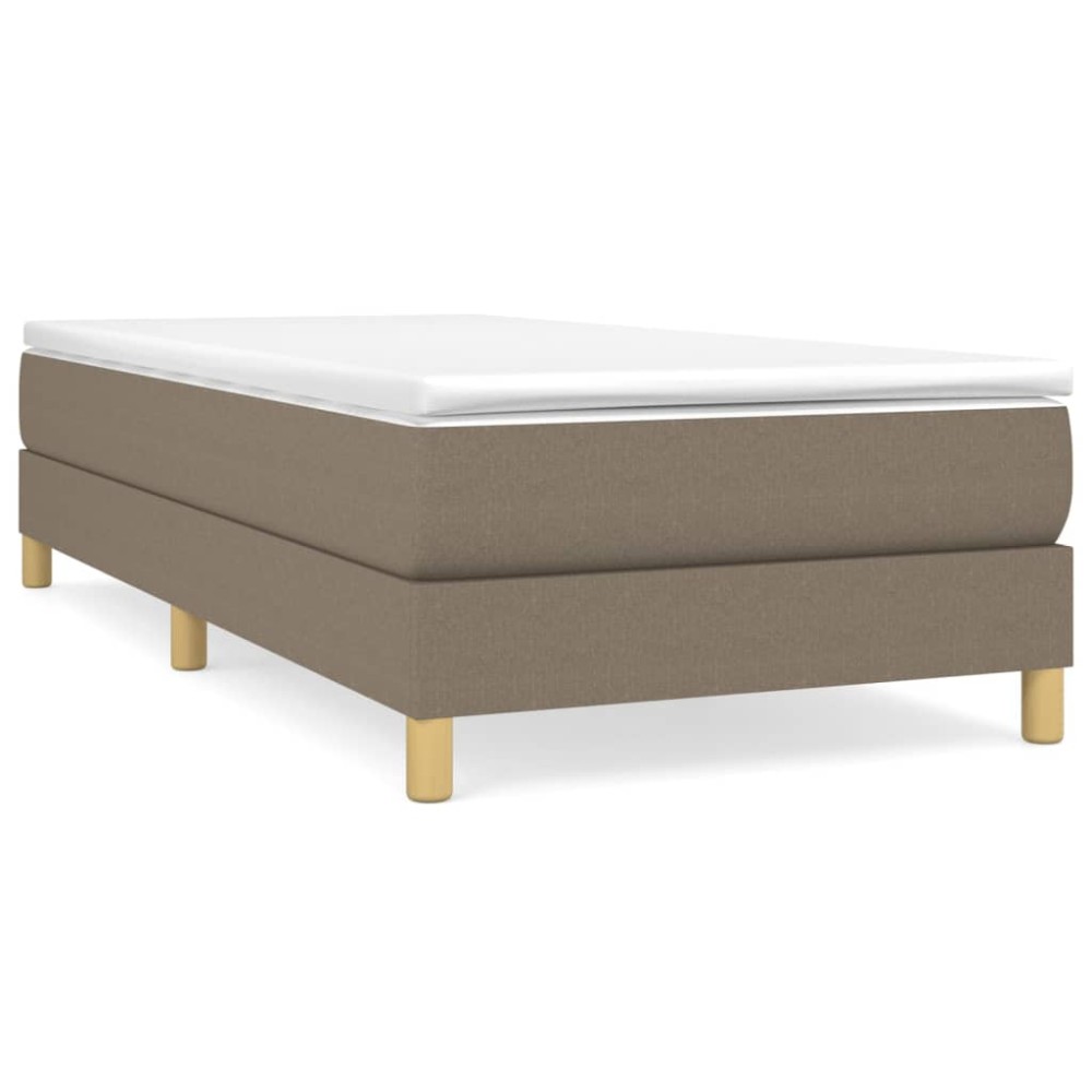 vidaXL Cadru de pat fără saltea Taupe 80x200 cm țesătură