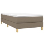 vidaXL Cadru de pat fără saltea Taupe 80x200 cm țesătură