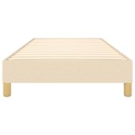 vidaXL Cadru de pat fără saltea cremă 80x200 cm țesătură