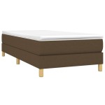 vidaXL Cadru de pat fără saltea, maro închis, 90x190 cm, textil vidaXL Cadru de pat fără saltea, maro închis, 90x190 cm, textil