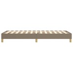 vidaXL Cadru de pat fără saltea Taupe 90x200 cm țesătură vidaXL Cadru de pat fără saltea Taupe 90x200 cm țesătură
