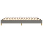 vidaXL Cadru de pat fără saltea, gri închis, 140x190 cm, textil