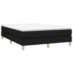 vidaXL Cadru de pat fără saltea, negru, 140x190 cm, textil vidaXL Cadru de pat fără saltea, negru, 140x190 cm, textil