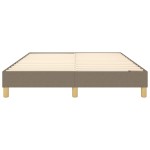 vidaXL Cadru de pat fără saltea, gri taupe, 140x190 cm, textil vidaXL Cadru de pat fără saltea, gri taupe, 140x190 cm, textil