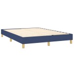 vidaXL Cadru de pat fără saltea, albastru, 140x190 cm, textil