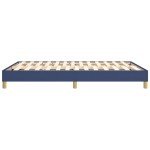 vidaXL Cadru de pat fără saltea, albastru, 140x190 cm, textil